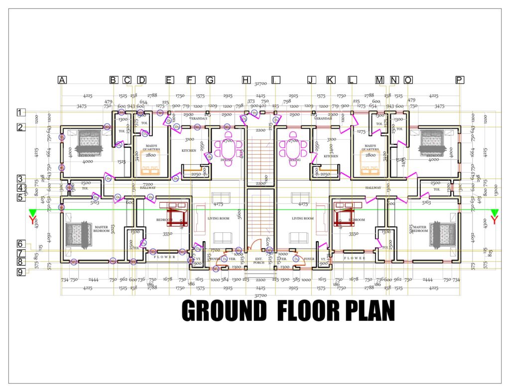 Block of flats: ground floor